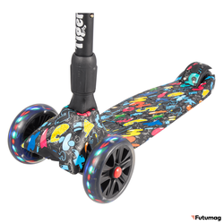 Детский самокат TechTeam Tiger Print 2022 буквы