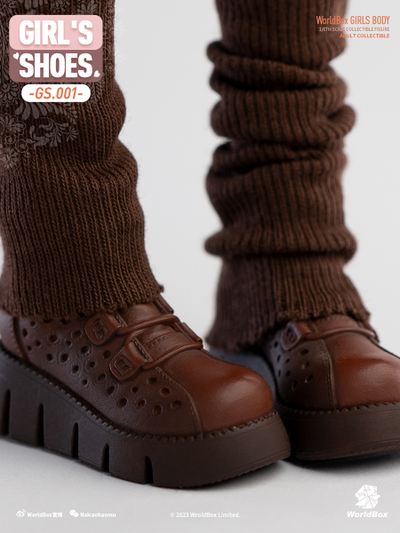 Женские ботинки (коричневые) 1/6 Clothing set Shoes (gs001) - Worldbox