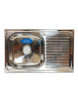 Мойка 50х80 (0,4) лев вып 1 1/2 MIXLINE 16 см