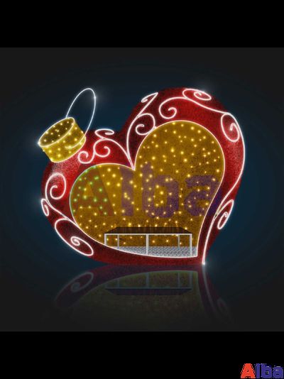 Световая фотозона Сердце