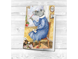 Обложка на паспорт "Крыса" №2