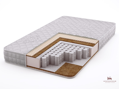 матрас POPOLARE T2N-200  Lazio ( Высота 22 см.Независимые пружины, 286 шт/м2 Средняя жесткость, Латекс+Кокос )