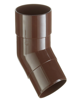 Колено трубы 135 гр., пластиковое КОРИЧНЕВОЕ