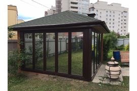 остекление беседки окна и двери ПВХ