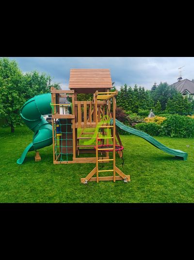 Детская площадка IgraGrad Крафт Pro 4 с трубой мод.2