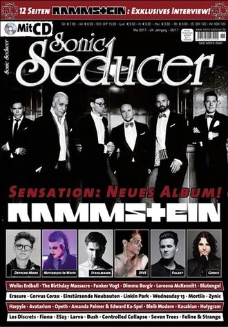 Sonic Seducer Magazine May 2017 Rammstein Cover, Иностранные готический журналы, Intpress