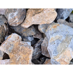 Медовая мраморная крошка, фракция 40-60 мм