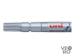 Серебряный тонкий масляный промышленный перманентный маркер маркер 0.8-1.2 мм UNI PAINT PX-21