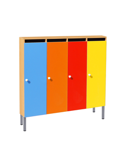 ШКАФ ДЕТСКИЙ ШНМ-4 (ЛДСП) НА МЕТАЛЛИЧЕСКИХ НОЖКАХ
