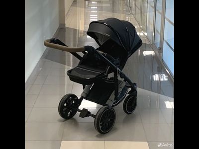 Детская коляска 3 в 1 Luxmom F2 Черный (Экокожа)