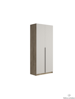 Бохо ШК-001 шкаф со штангой Дуб Крафт Серый/Кашемир