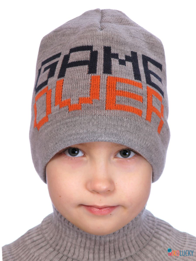 Шапка  21201-02, цвет серый р. 54-56