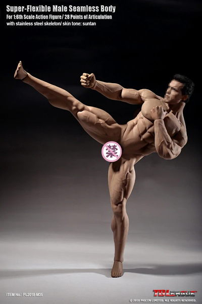 Супер-подвижное бесшовное мускулистое мужское тело PL2018-M35  1/6 Super flexible Male Seamless Body - PHICEN