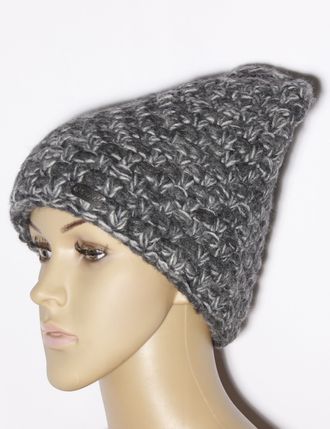 Екатеринбург. Шапка женская "Колпак букле" 11465  серая, синяя, чёрная