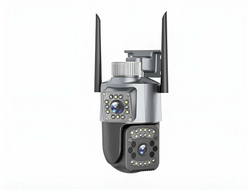 Уличная IP-камера видеонаблюдения Yoosee V11 WIFI, с микрофоном, 4 Мп, IP66, серый