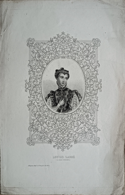 "Французский фермер и жена фермера" литография акварель Людвиг Шнайдер / Winckelmann & Söhne 1844 год