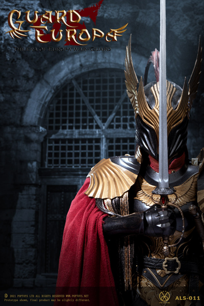 Рыцарь-стражница в черной броне  - Коллекционная ФИГУРКА 1/6 Eagle Knight Guard Black armor Version (ALS011) - POPTOYS