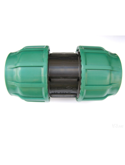 Муфта соединительная обжимная ПЭ POELSAN для пнд труб 20 25 32 40 50 63 75 90 110