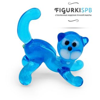 Стеклянная фигурка "кошка"