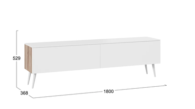 Тумба для теле- и радиоаппаратуры «Порто» с опорами - СМ-393.03.011
