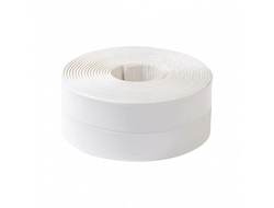 Самоклеящаяся бордюрная лента для ванной Аккурат, 38 мм x 3,35 м, белая hk41757
