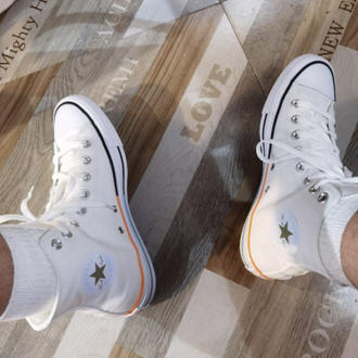 Кеды Converse Chuck Taylor All Star белые высокие мужские