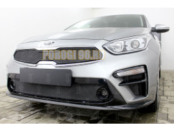 Защита радиатора KIA Cerato 2018- black верх