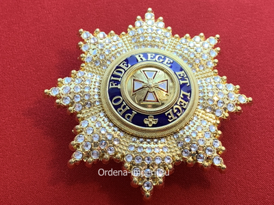 Звезда ордена Белого Орла со стразами, копия LUX! Лот № 30.