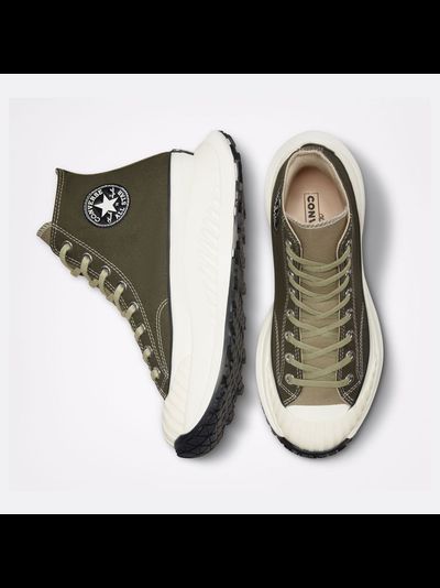 Кеды Converse Chuck Taylor 70 AT-CX зеленые высокие на платформе