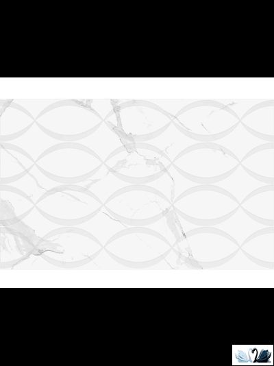 Плитка настенная Creto Purity Scales белый 25х40 см под мрамор STATUARIO из Италии с вторым рисунком