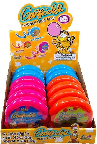 Кидсмания Garfield Bubble Gum жевательная резинка 58гр (12 шт)