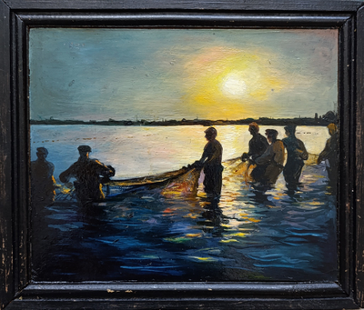 "Мраморный мост. Царское Село" холст масло 1970-е годы