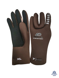 Перчатки неопреновые 7мм AquaDiscovery Classic COYOTE brown У/ОП р.ХL