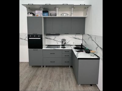 Кухня угловая трёхуровневая "МРКГ 100/Шопен" 2.4х1.6 м (МР)