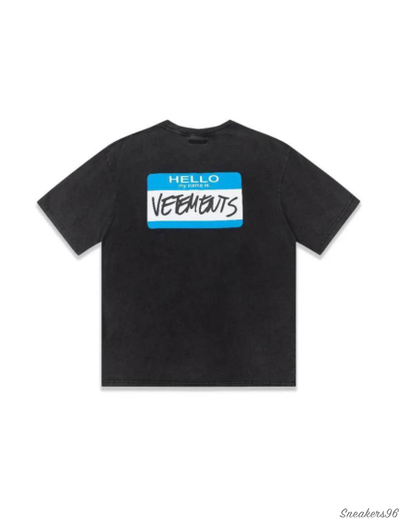 Футболка Vetements Hello Grey Унисекс