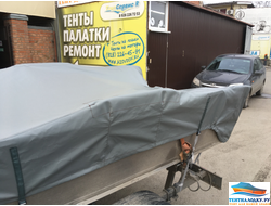 Тент на лодку РИВЕРБОТ 390 С КРЕНОЛИНАМИ