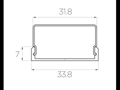 Алюминиевый профиль 4L-3307-S ANOD