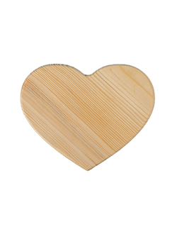 Деревянная заготовка Панно Сердце сосна 20 x 16 см