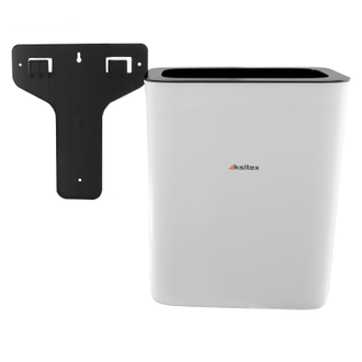 GBW-26WKsitex Урна корзина для мусора подвесная пластиковая 26 литров B2 белая