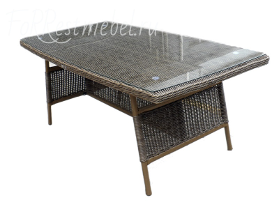 стол плетеный обеденный Opal