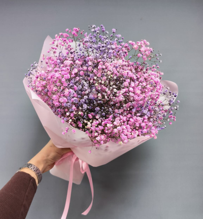 Букет из гипсофилы  "Желе"