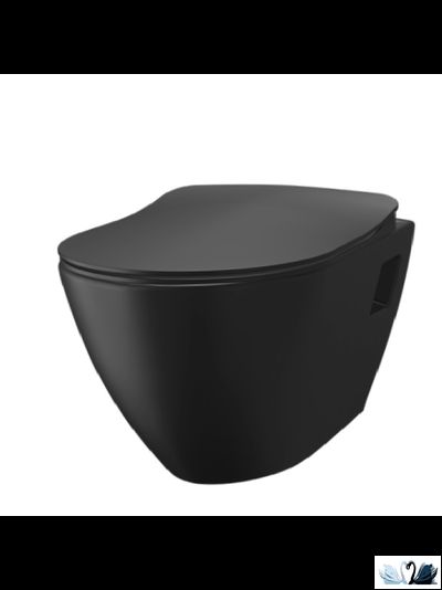 Купить унитаз CREAVIT Terra TP325-11SM00E-0000, черный, матовый в магазине Маруся со скидкой