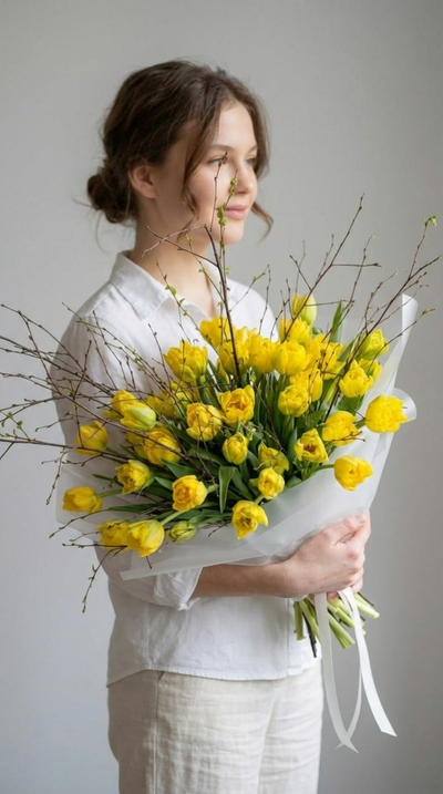 Букет цветов на 8 марта № 767