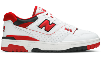 New Balance 550 Red (Белые с красным) фото