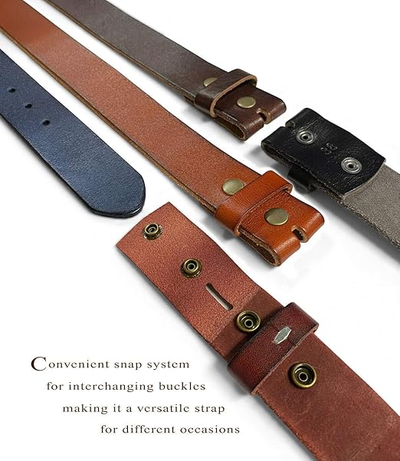 Однослойный гладкий 100% кожаный ремень под пряжку