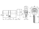 Цилиндровый Punto (Пунто) механизм с вертушкой A202/60 mm (25+10+25) SN мат. никель 5 кл.