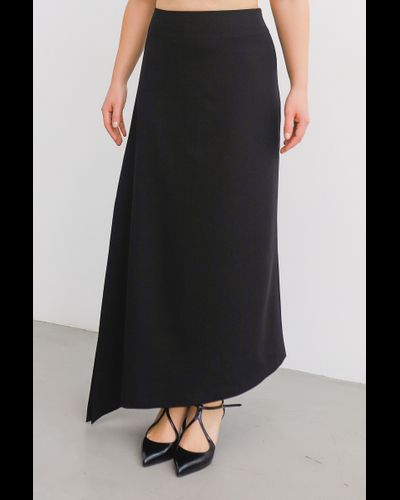Юбка с асимметрией  (черный)