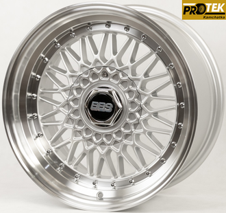 Комплект дисков R16 8,0J ET+20 4*100/4*114,3 BBS Super RS Серебро с полированным ободом (F124)