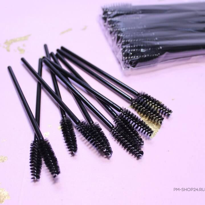 Щеточки для бровей Чёрные (щетина) в pm-shop24.ru