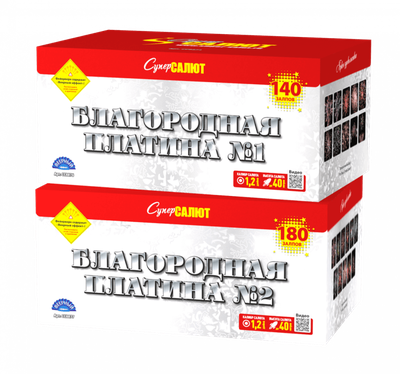 Батарея салютов БЛАГОРОДНАЯ ПЛАТИНА (1,2" / 320 залпов)